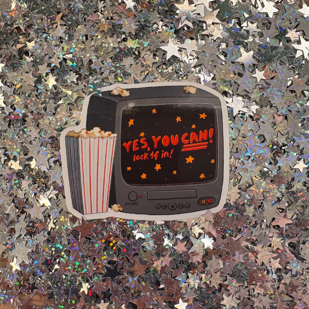 YES YOU CAN! TV Sticker