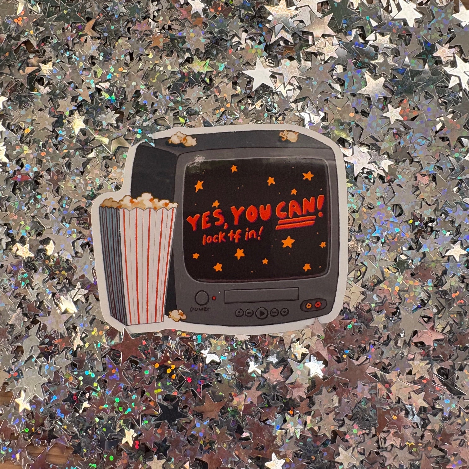 YES YOU CAN! TV Sticker