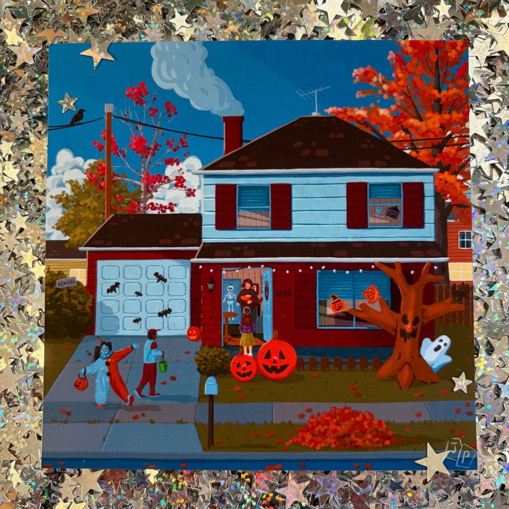Halloween House Mini Print
