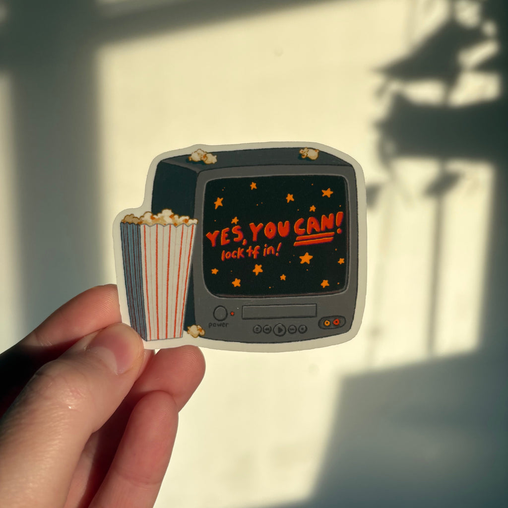 YES YOU CAN! TV Sticker
